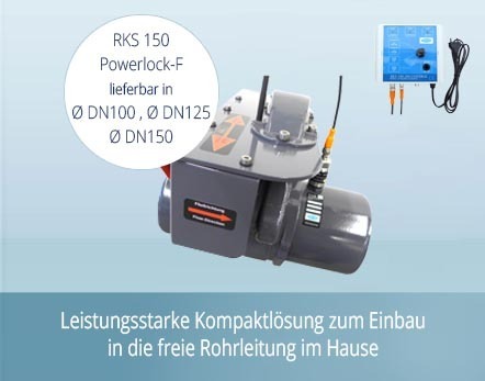 Con-Pat System RKS 150 ----- DN 125 Powerlook-F Rückstauautomat für fäkalienhaltige Abwässer